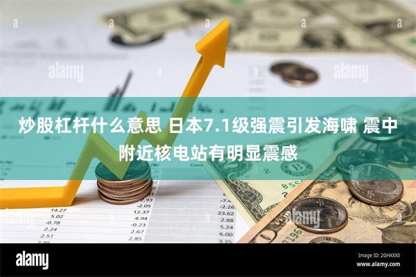 炒股杠杆什么意思 日本7.1级强震引发海啸 震中附近核电站有明显震感