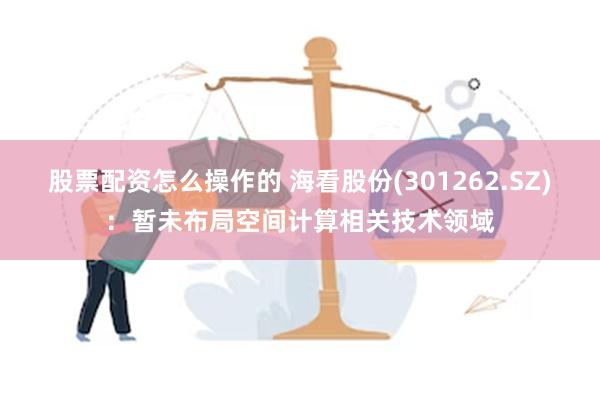 股票配资怎么操作的 海看股份(301262.SZ)：暂未布局空间计算相关技术领域