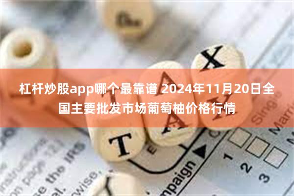 杠杆炒股app哪个最靠谱 2024年11月20日全国主要批发市场葡萄柚价格行情