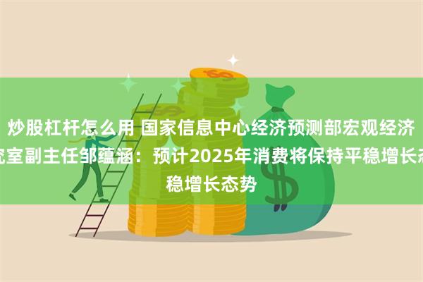 炒股杠杆怎么用 国家信息中心经济预测部宏观经济研究室副主任邹蕴涵：预计2025年消费将保持平稳增长态势