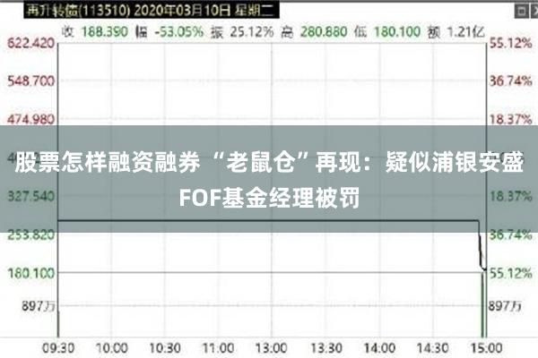 股票怎样融资融券 “老鼠仓”再现：疑似浦银安盛FOF基金经理被罚