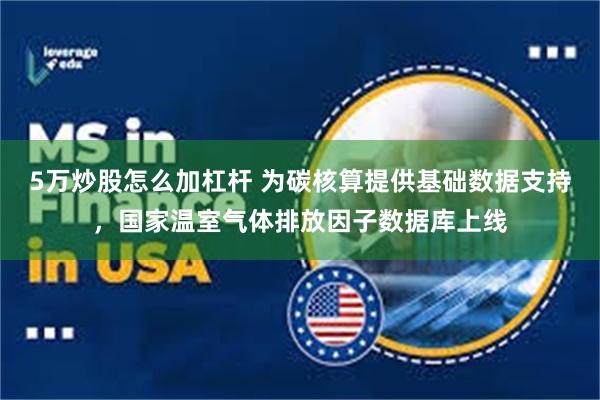 5万炒股怎么加杠杆 为碳核算提供基础数据支持，国家温室气体排放因子数据库上线