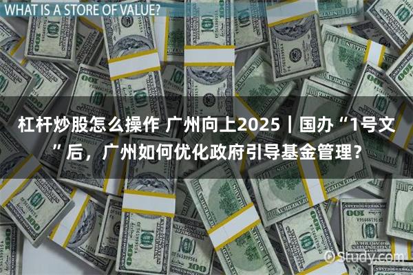 杠杆炒股怎么操作 广州向上2025｜国办“1号文”后，广州如何优化政府引导基金管理？